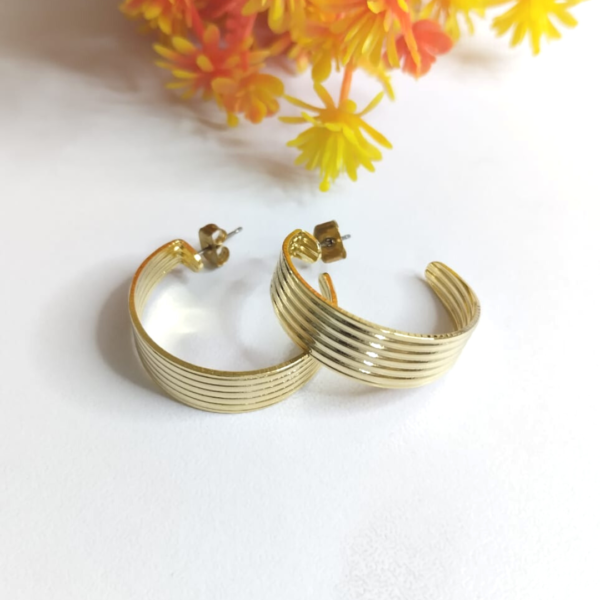 Golden Hoop Earrings