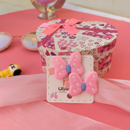 Pink Butterfly Hair Clips